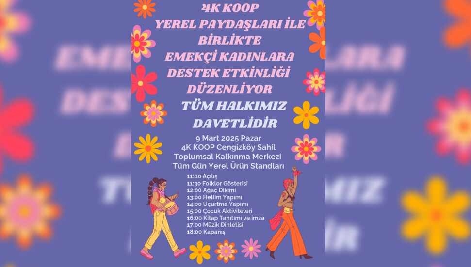 4K KOOP emekçi kadınlara destek etkinliği düzenleyecek