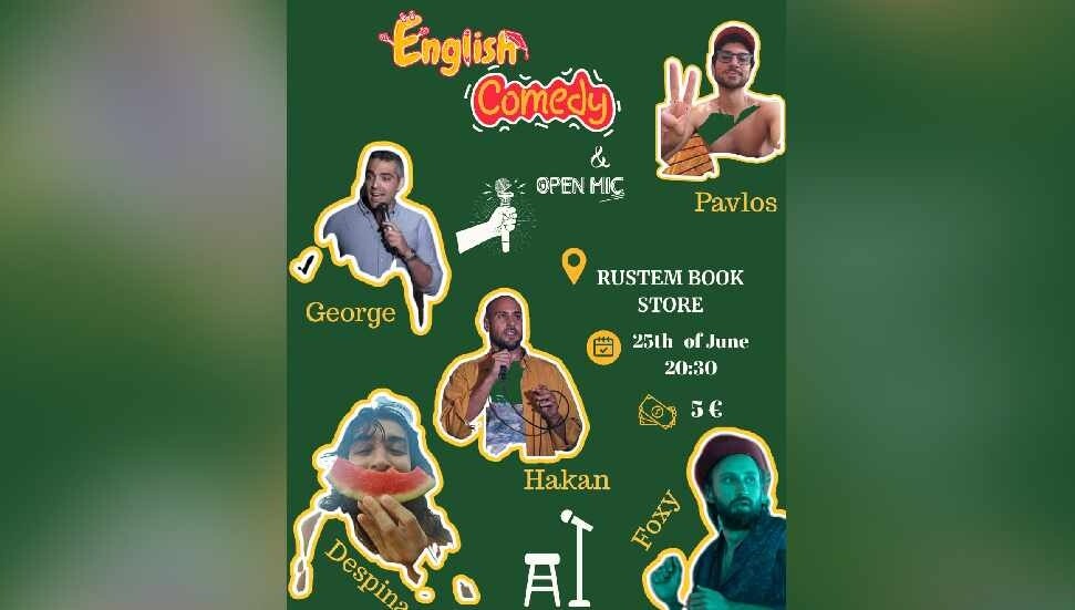 İngilizce Komedi Gecesi 25 Haziran’da!