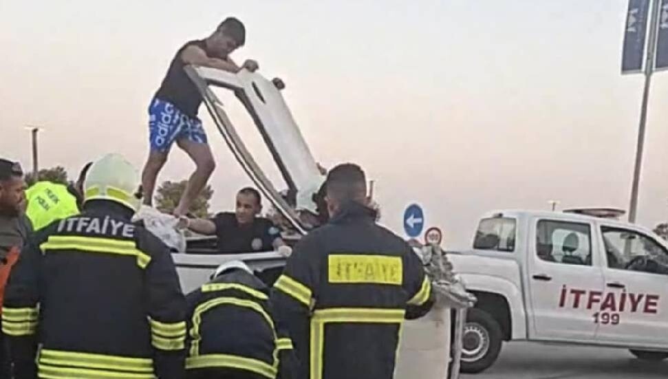 Gazimağusa-İskele ana yolunda kaza: 3 kişi yaralandı