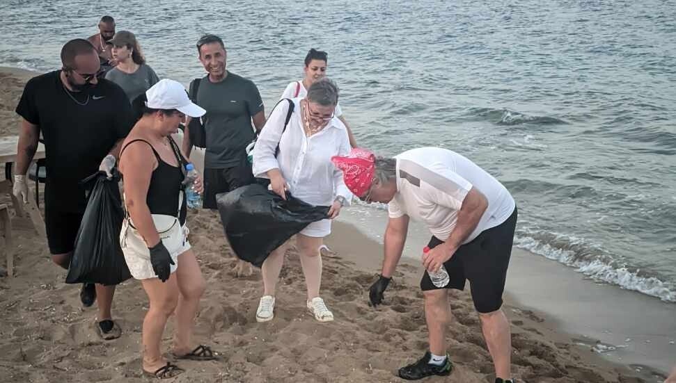 Doğa Sporları Derneği’nden Bedis plajı-Salamis Antik Kenti çevresinde doğa kampı ve çevre temizliği etkinliği