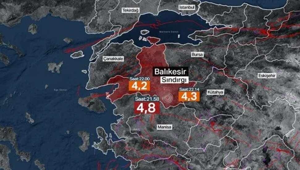 Sındırgı&#039;da art arda 221 deprem oldu!