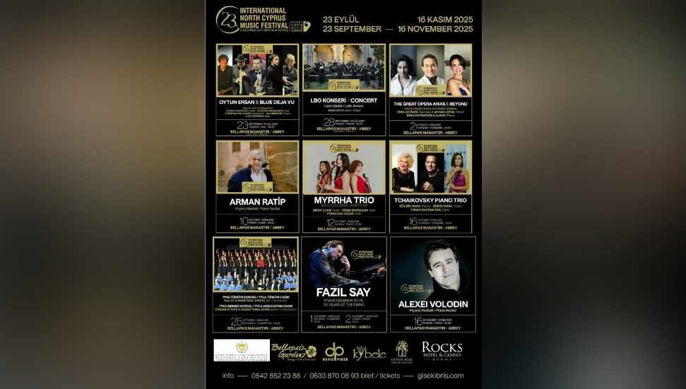 23. Uluslararası Kuzey Kıbrıs Müzik Festivali Oytun Ersan & Blue Deja Vu Konseri ile başlıyor!