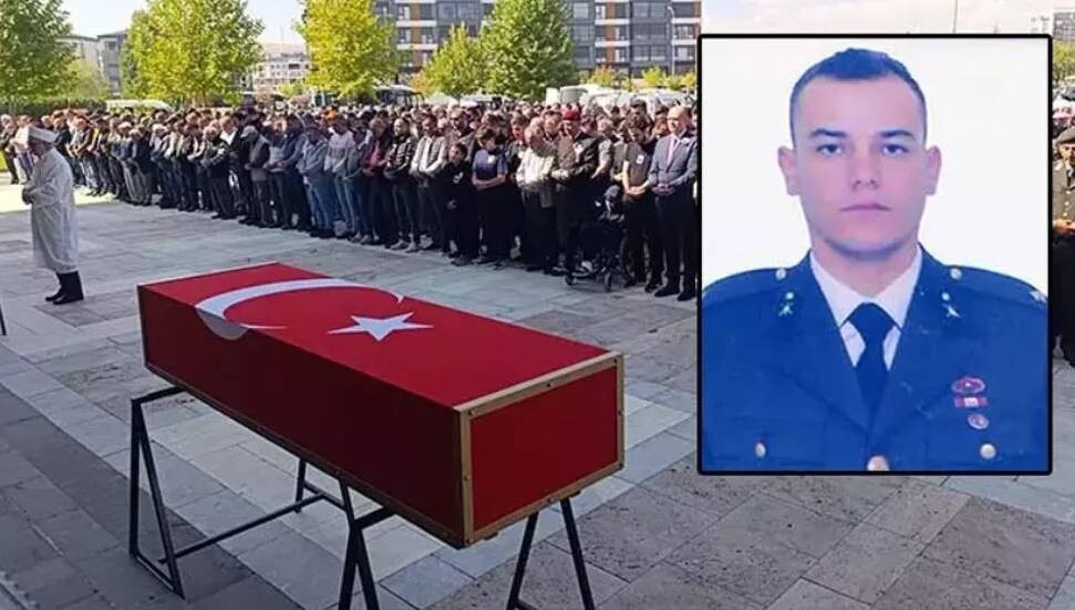 Trafik kazasında ölen Topçu Teğmen Ali Osman Bayram, askeri törenle uğurlandı