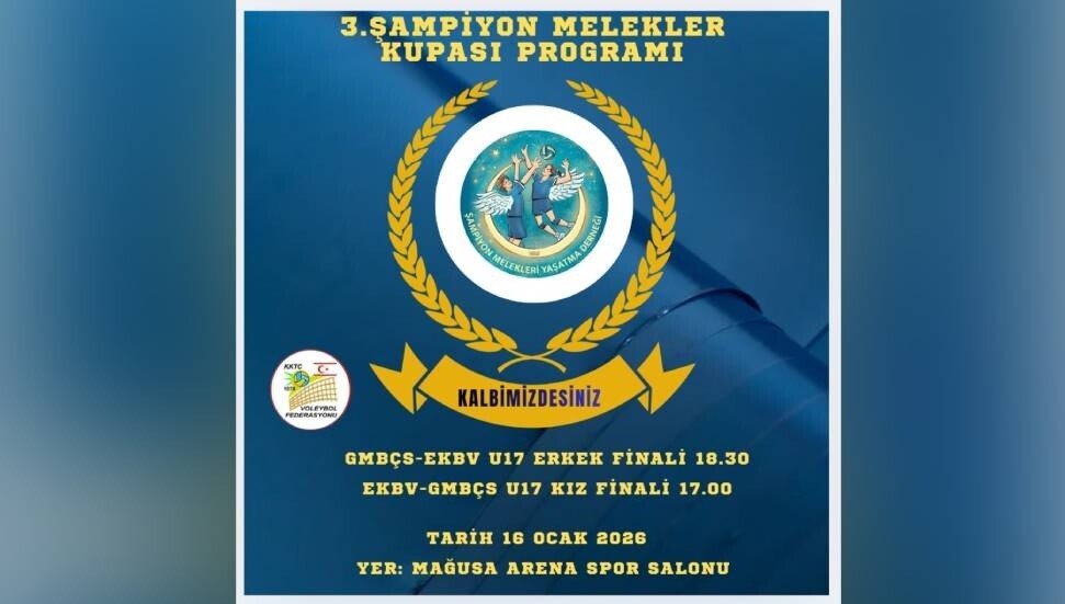 Şampiyon Melekler Kupası finalleri 16 Ocak’ta Mağusa’da oynanacak