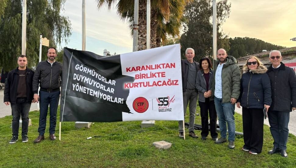 CTP’den 6 ilçede eş zamanlı eylem: Siyah bayraklar derinleşen karanlığa karşı yükselen bir itiraz