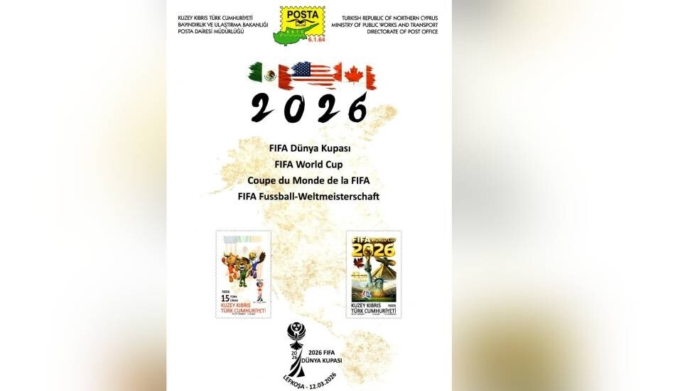 Posta Dairesi 2026 FIFA Dünya Kupası temalı pul serisini satışa sunuyor