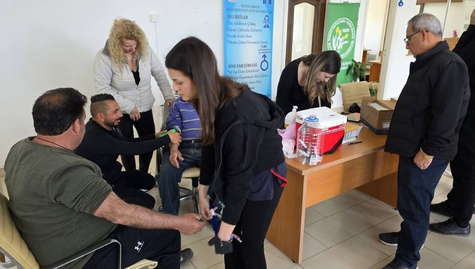 Mehmetçik'te prostat taraması yapıldı