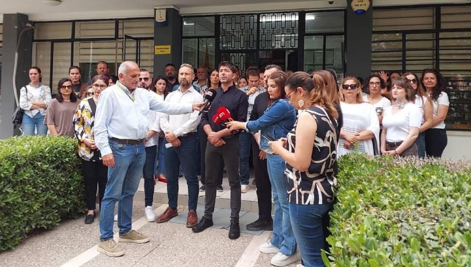 KTOEÖS, TMK’da basın açıklaması yaptı: Öğretmen hakkında soruşturma başlatılmalı