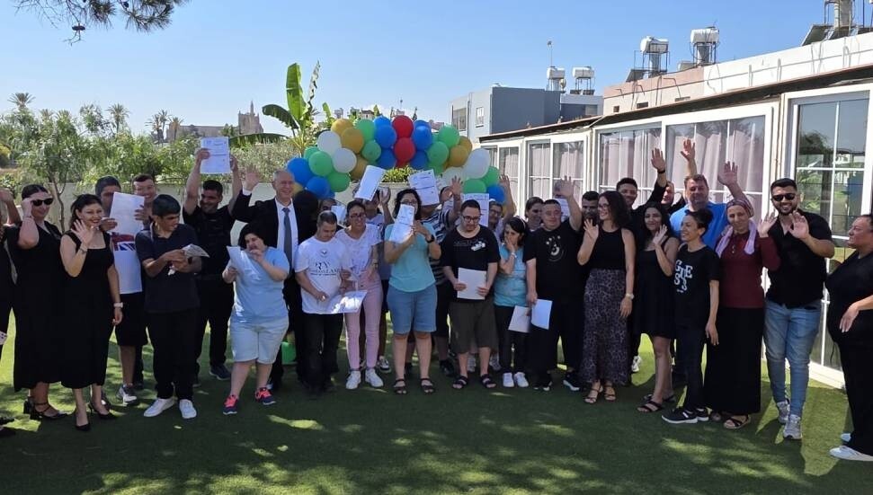 İrfan Nadir Rehabilitasyon Merkezi’nde ilk kez karne töreni düzenlendi