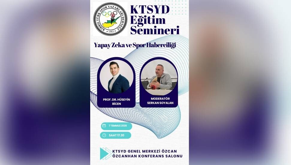 KTSYD’de “Yapay Zeka ve Spor Haberciliği” semineri verilecek