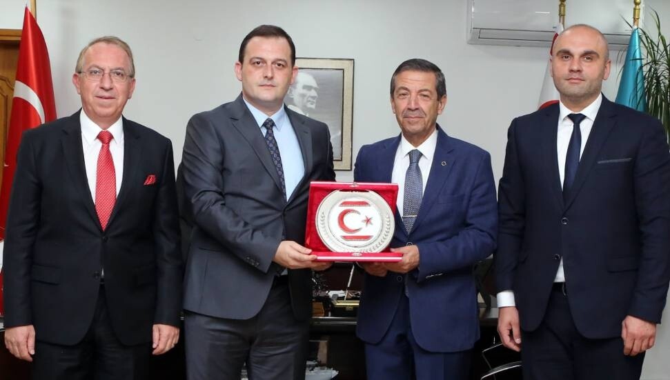 Ertuğruloğlu, Kuzey Makedonya Türk Demokratik Partisi heyetini kabul etti