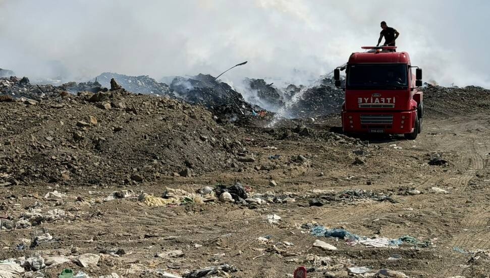 Güngör çöp alanında yangın: Çevre Koruma Dairesi ekibi bölgede inceleme ve denetimlerde bulundu