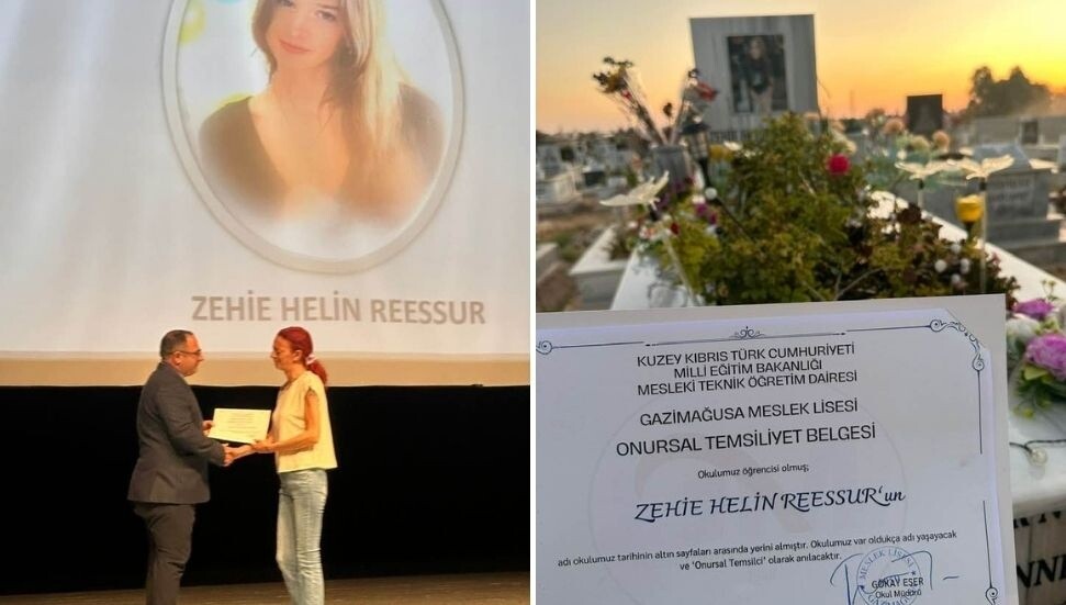Gazimağusa Meslek Lisesi Helin’i unutmadı