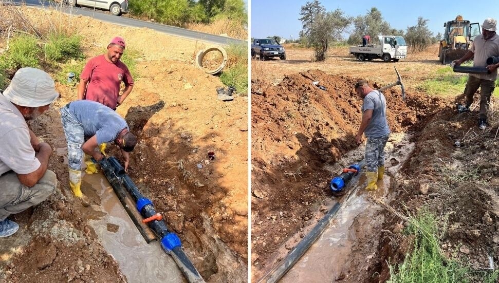 Turunçlu ana su şebekesindeki sorun giderildi, su akışı normale döndü