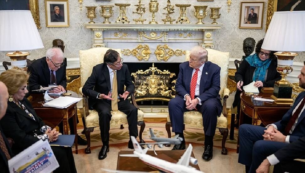 ABD Başkanı Trump, Kolombiya Cumhurbaşkanı Petro ile Beyaz Saray'da görüştü