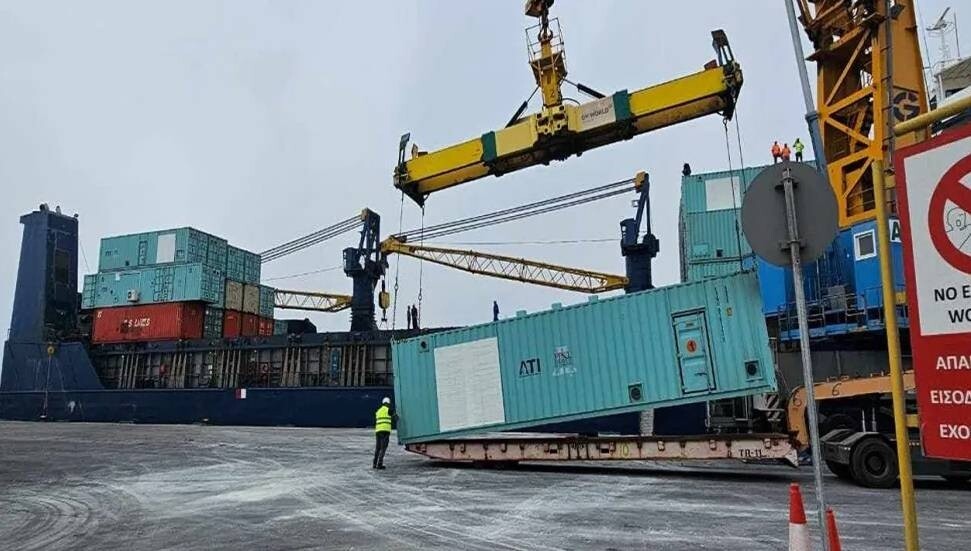 BAE’nin Güney Kıbrıs’a hibe ettiği arıtma üniteleri teslim alındı