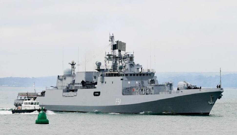 Hindistan Donanması'nın 'INS Trikand' gemisi Güney Kıbrıs'ta