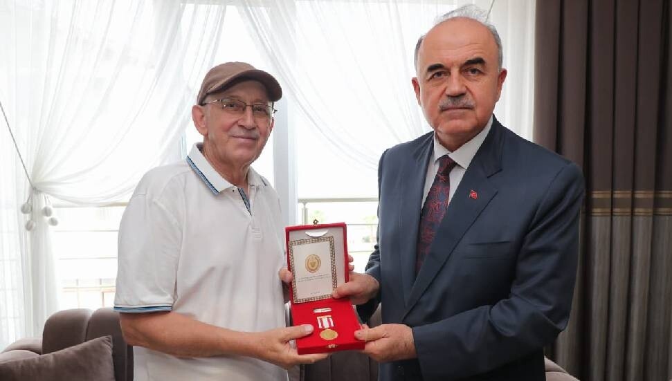Ordu'da Kıbrıs gazisi Celal Sarı'ya Gazilik Madalyası ve Beratı verildi