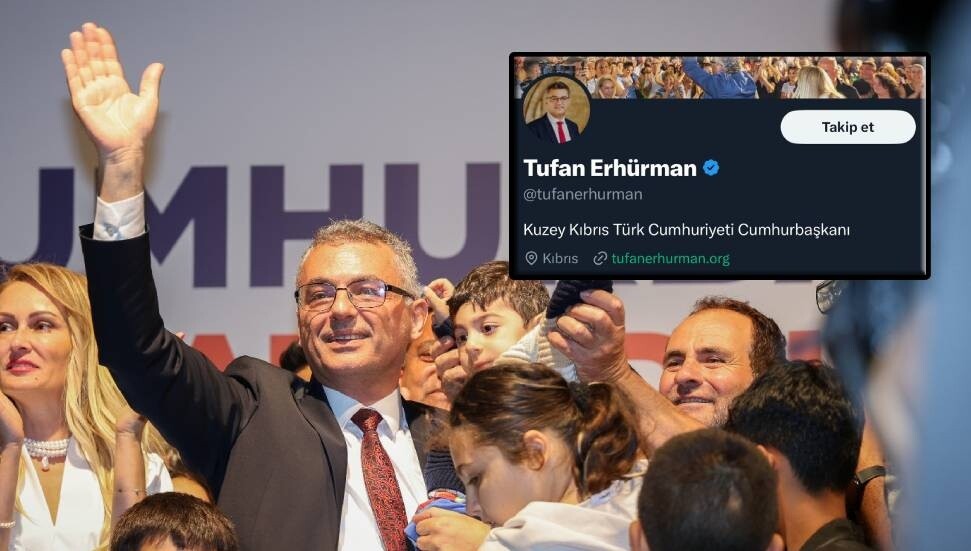Mazbatayı alan Tufan Erhürman, X profilini güncelledi
