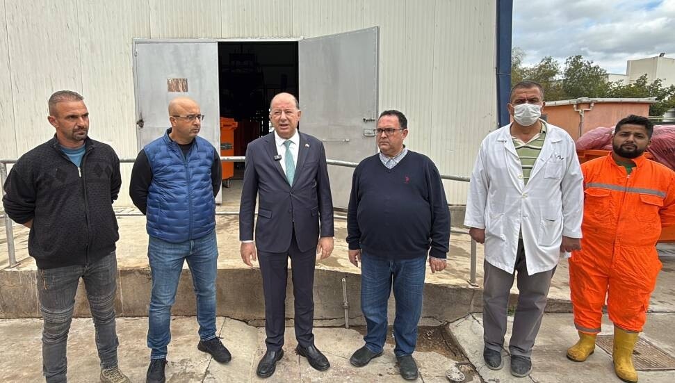 Hakan Dinçyürek, Nalbantoğlu Hastanesi'nde tıbbi atık bertaraf ünitesini denetledi