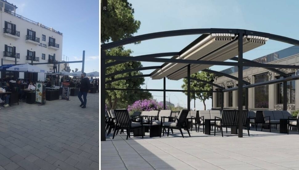 Girne Antik Liman’da izinsiz tente girişimi durduruldu: Esnaftan açıklama