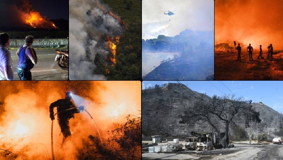 AB ülkelerinde son iki haftada bu yılın toplamından daha fazla ormanlık alan yandı