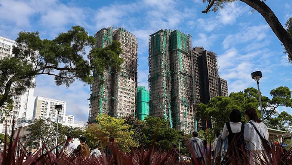 Hong Kong'da Tai Po yangınında hayatını kaybedenler için 3 gün yas ilan edildi