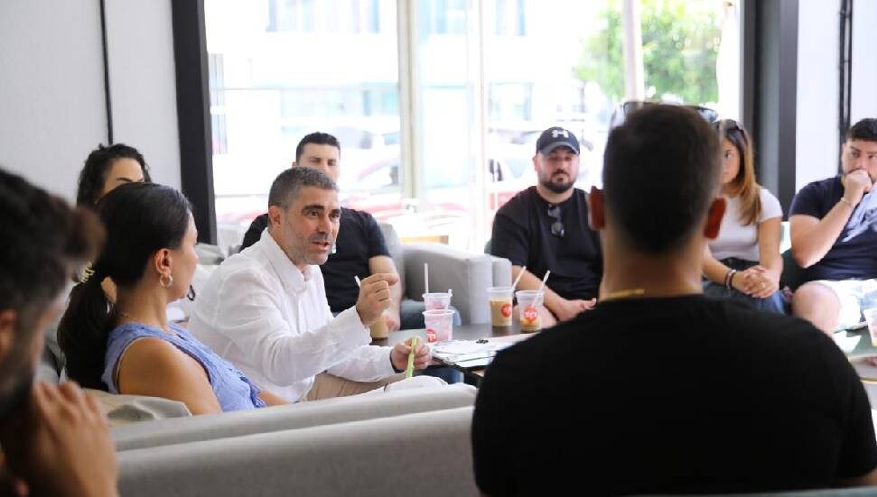 UBP'nin LTB adayı Mehmet Aktunç, gençlerle Lefkoşa’nın geleceğini konuştu