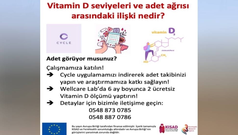 Tabipler Birliği’nden "Vitamin D ve adet döngüsü" araştırmasına katılım çağrısı