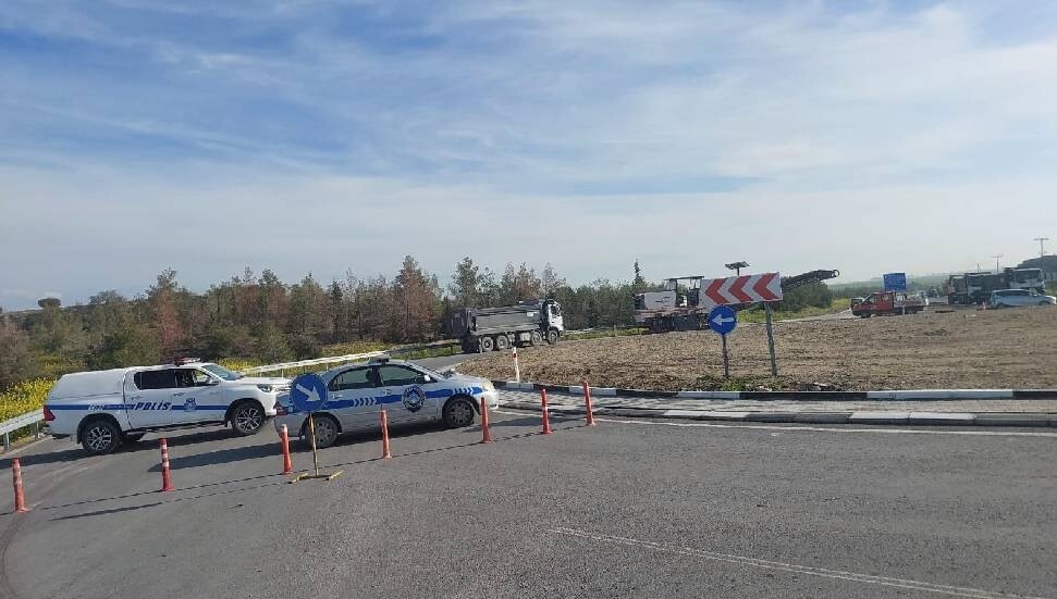 Gaziköy-Ercan ve tünel yolu üzerinde çalışmalar bugün de devam edecek