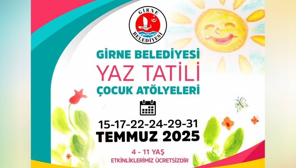 Girne Belediyesi, çocuklara yönelik atölye çalışmaları düzenliyor