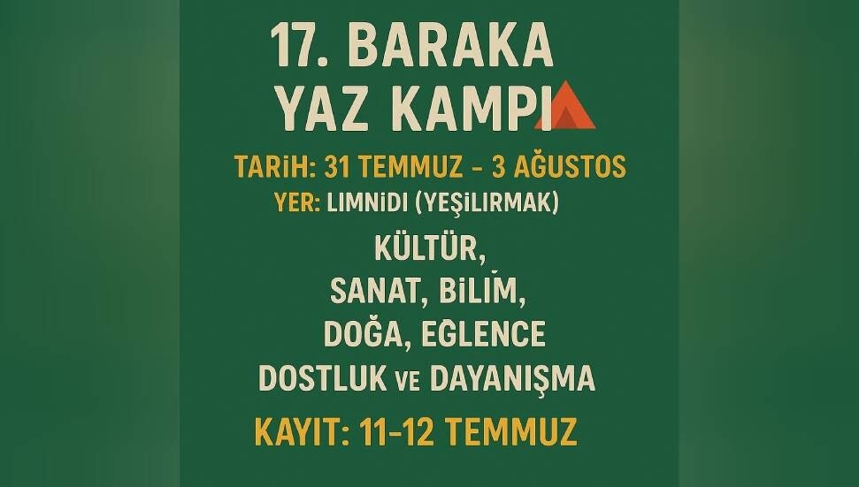 Baraka Yaz Kampı kayıtları yarın ve cumartesi günü alınacak