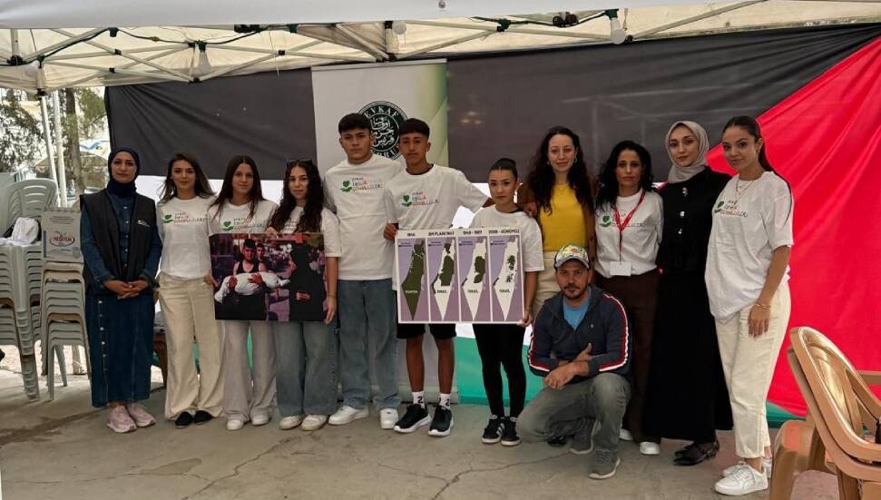 Kıbrıs Vakıflar İdaresi’nden Filistin Dayanışma Çadırı’na destek