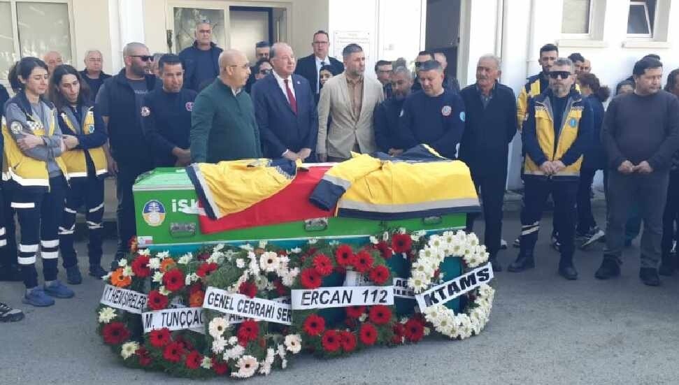 Trafik kazasında hayatını kaybeden Atlen Ekren'e 112 Komuta Kontrol Merkezi’nde tören yapıldı