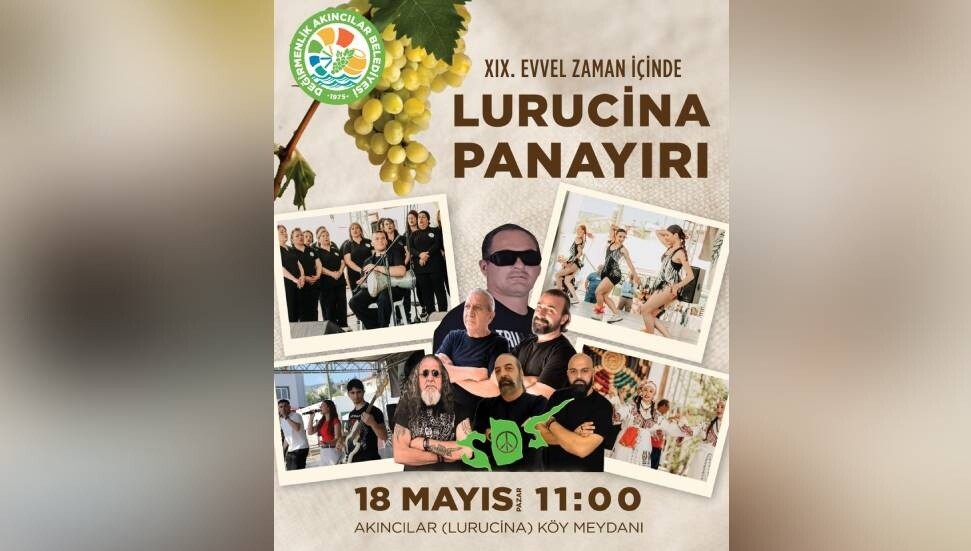 19’uncu Evvel Zaman İçinde Lurucina Panayırı 18 Mayıs Pazar günü yapılacak