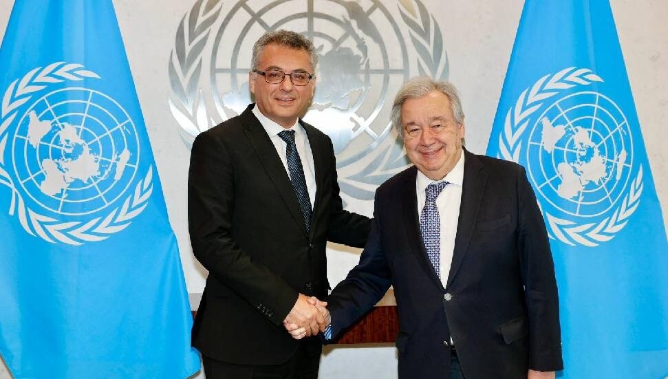 Cumhurbaşkanı Erhürman, Guterres ile bir araya geldi: Görüşme olumlu bir havada gerçekleşti