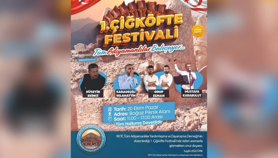 Boğaz Piknik Alanı'nda “1. Çiğköfte Festivali” yapılacak