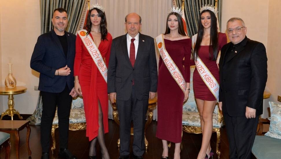 Tatar, Günkut ile Miss Kuzey Kıbrıs ve Bay Kuzey Kıbrıs’ta dereceye girenleri kabul etti