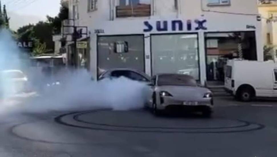 Girne'deki trafik magandası tutuklandı! Araç trafikten men edildi