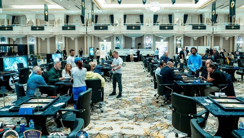 Merit tavla turnuvası büyük ilgi gördü