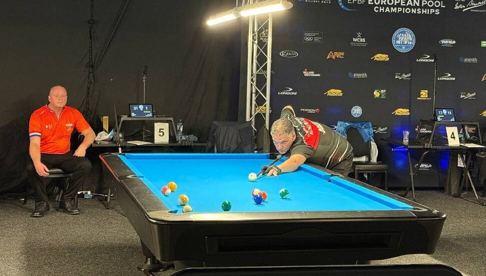 Avrupa Bilardo Şampiyonası’nda KKTC Milli Takımı çeyrek finalde