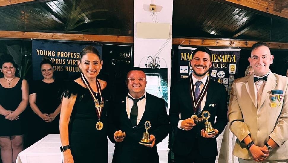 Mağusa Mesarya ve Young Professionals Cyprus Virtual Lions Kulüpleri’nde devir teslim töreni düzenlendi  