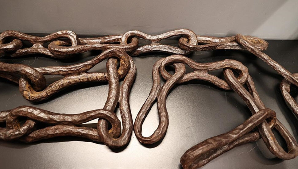 İstanbul'un fethini önlemek için yapılan Bizans zinciri TİEM'de sergileniyor