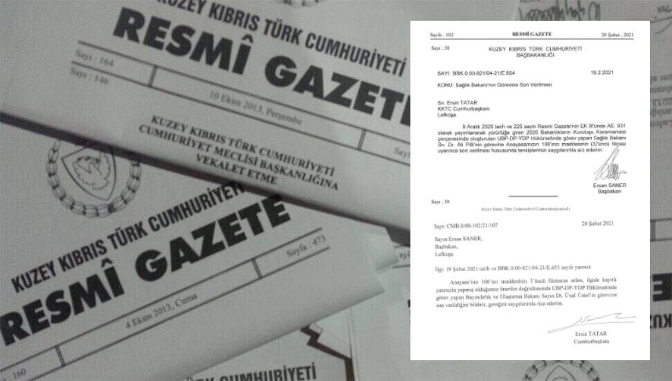 Kabine değişikliği Resmi Gazete’de