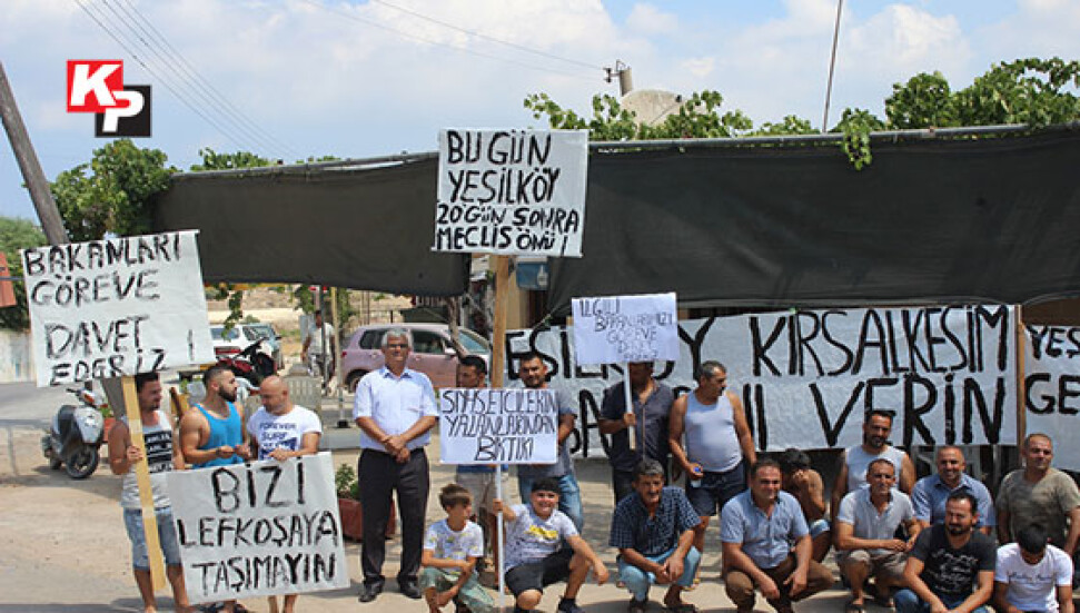 Yeşilköylü kırsal kesim arazisi istedi, sokağa çıktı