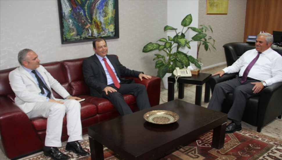 Yorgancıoğlu, Türkiye Sağlık Bakanlığı Müsteşar Yardımcısı Hüseyin Çelik'i kabul etti