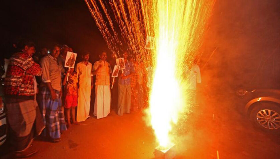 Εορτασμός στο χωριό του αντιπροέδρου των ΗΠΑ Χάρις στην Ινδία