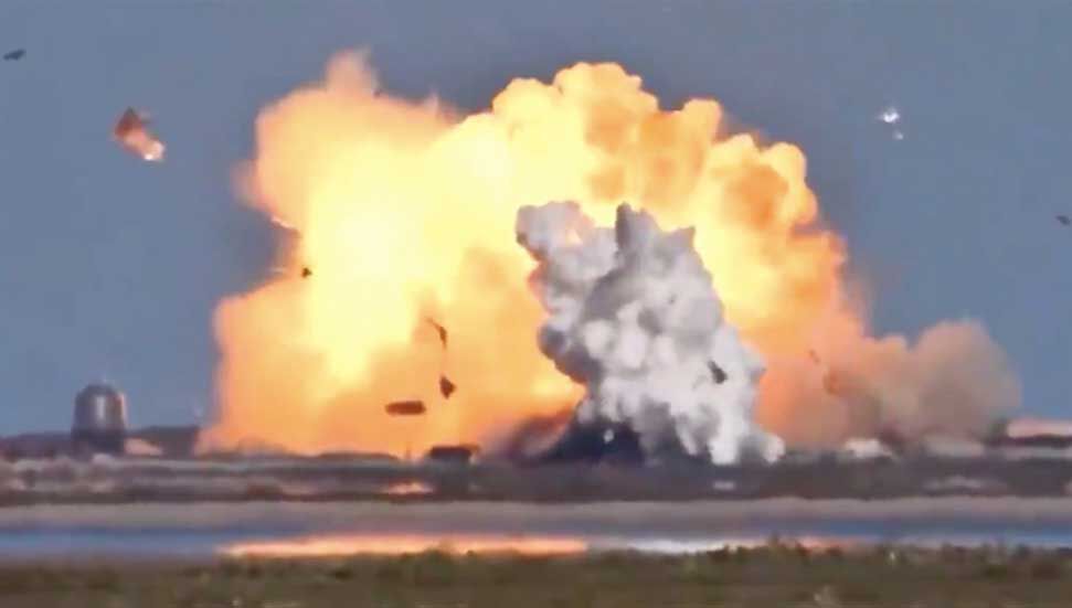 Το λεωφορείο Starship που δοκιμάστηκε από το SpaceX εκρήγνυται κατά την προσγείωση για δεύτερη φορά