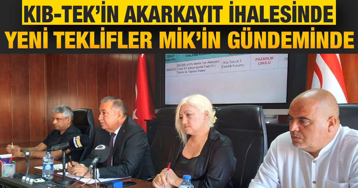 KIB-TEK'in akaryakıt ihalesinde yeni teklifler değerlendirilecek - Vimarsana News