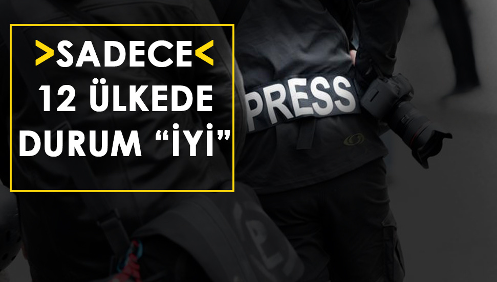 Κατατάχθηκε 153’ünc ελευθερία του τύπου στην Τουρκία